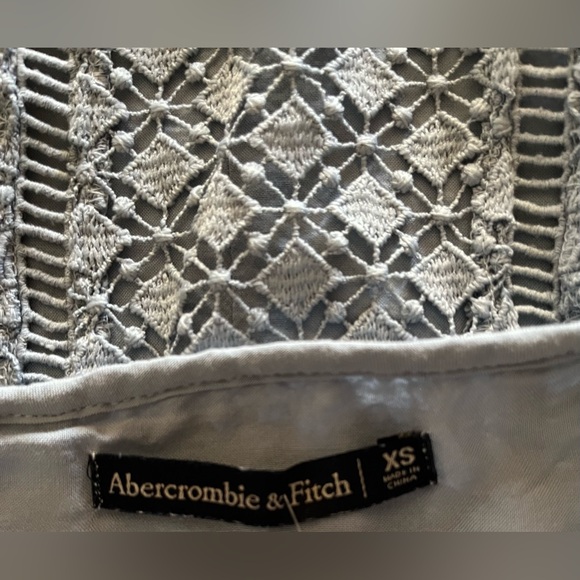 Abercrombie & Fitch XS multi stitch embroidered spaghetti strap mini dress - Picture 3 of 9